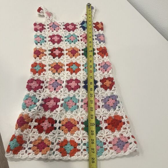 Beach Riot Girls' Little James Crocheted Cover Up Dress Sz 5/6 Beach Resortwear - Picture 7 of 7